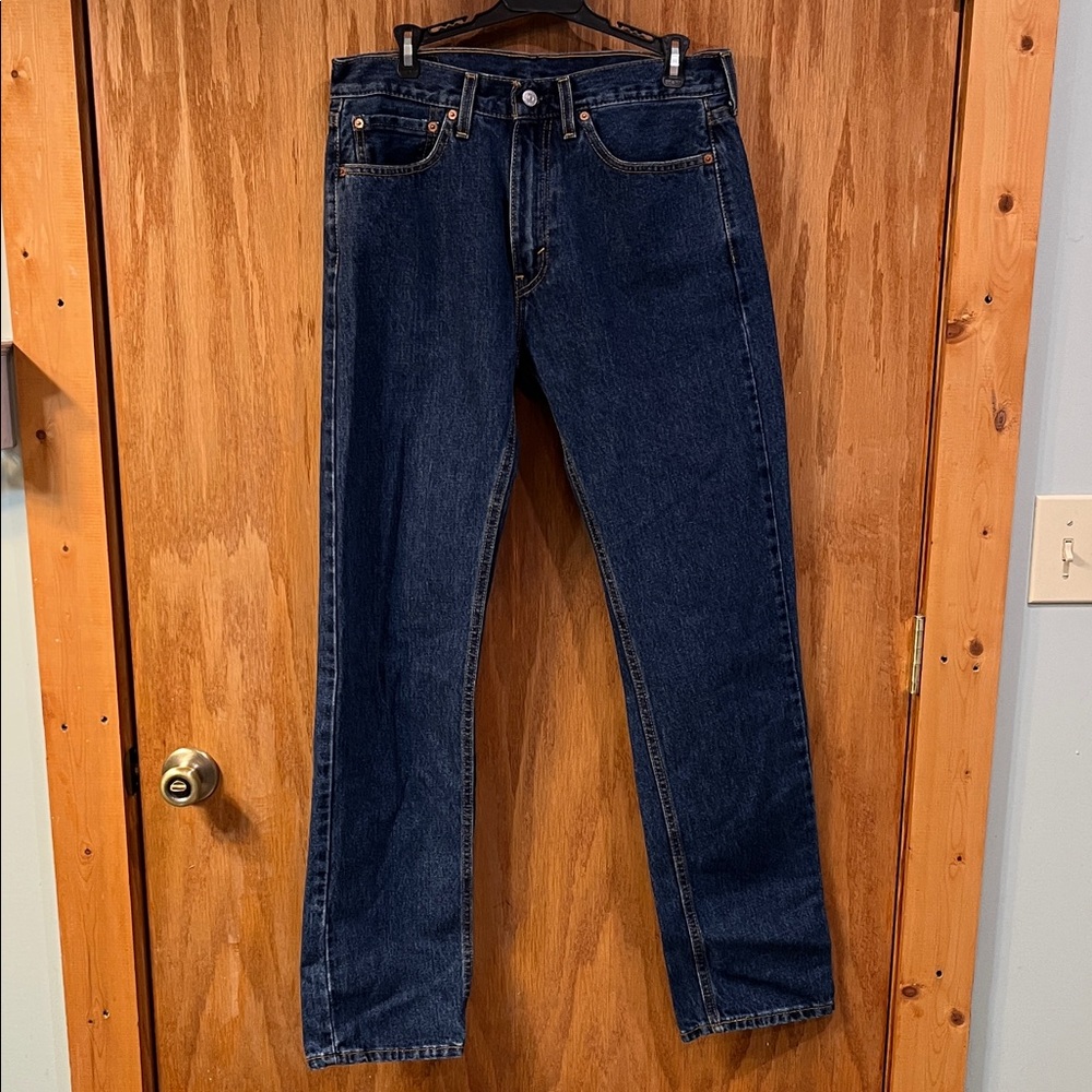 Men’s Levi Strauss 505 Classic Blue Denim Jeans - 32x34